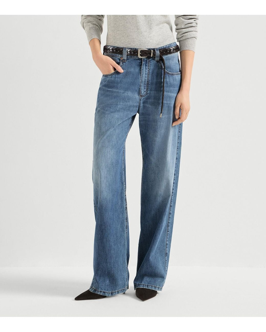 Brunello Cucinelli Blue Relaxed Jeans