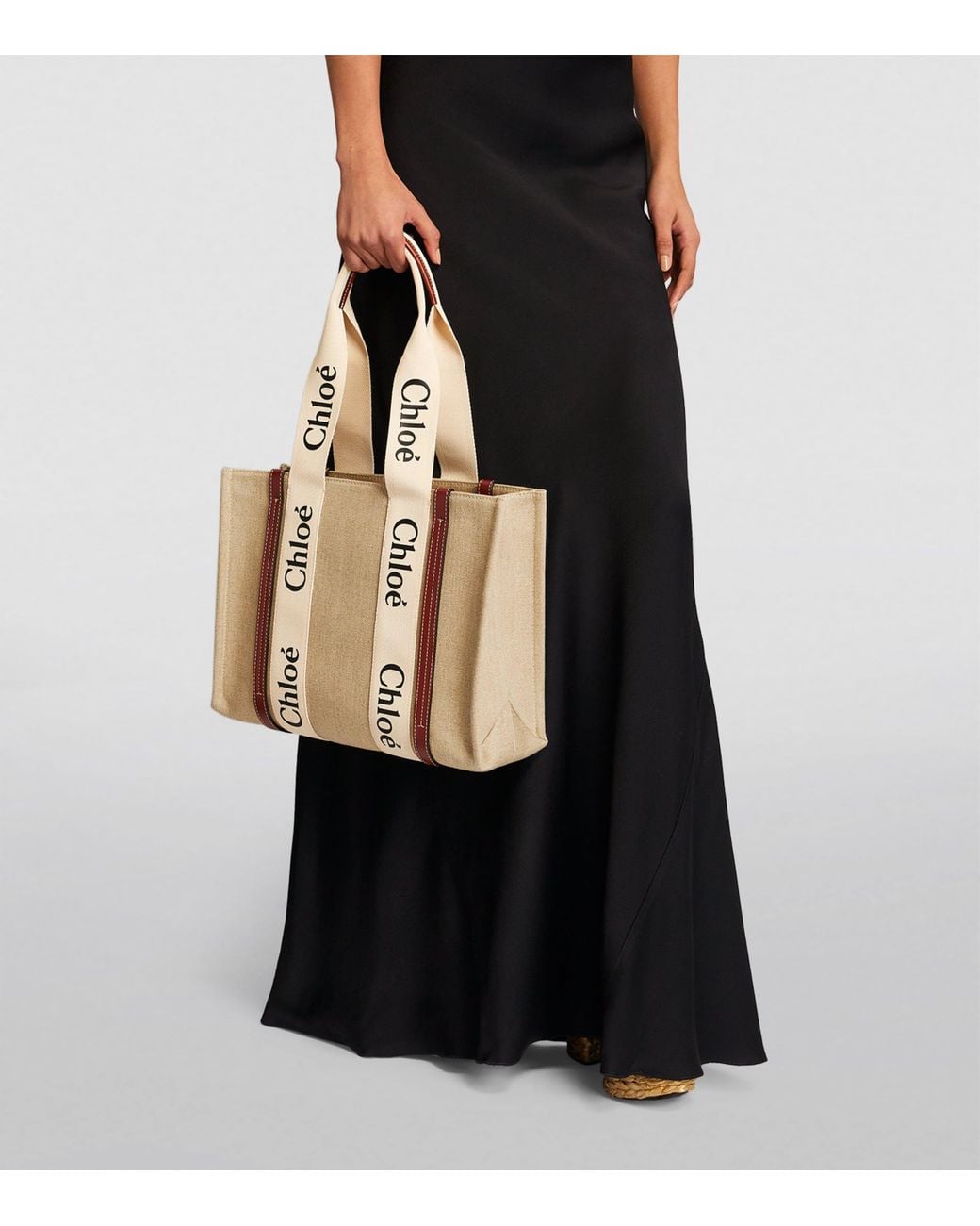 Chloé Natural Medium Woody Tote Bag