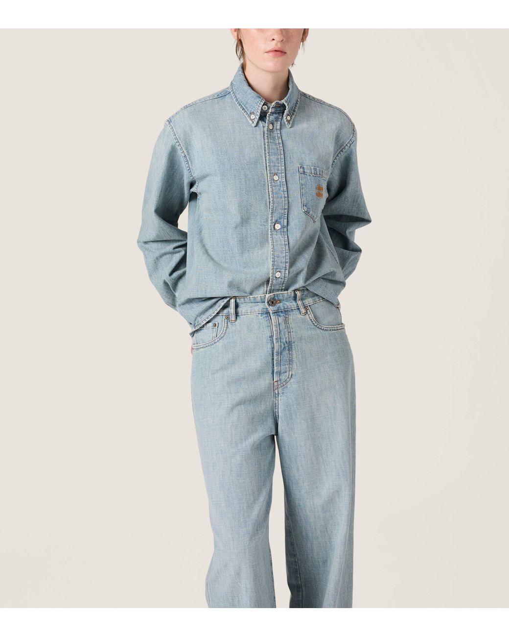 Miu Miu Blue Chambray Shirt