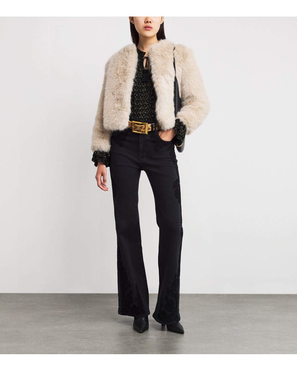 Veronica Beard Black Metallic Maxime Blouse