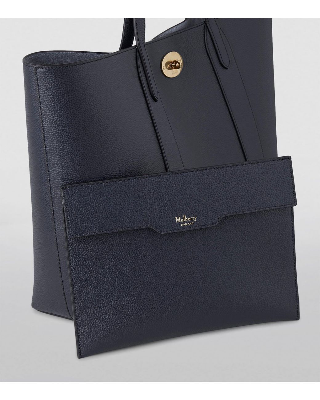 Mulberry Blue Leather Bayswater Tote Bag