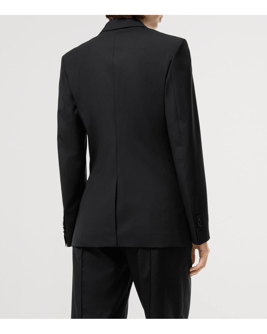 Burberry Black Wool Double-Breasted Blazer