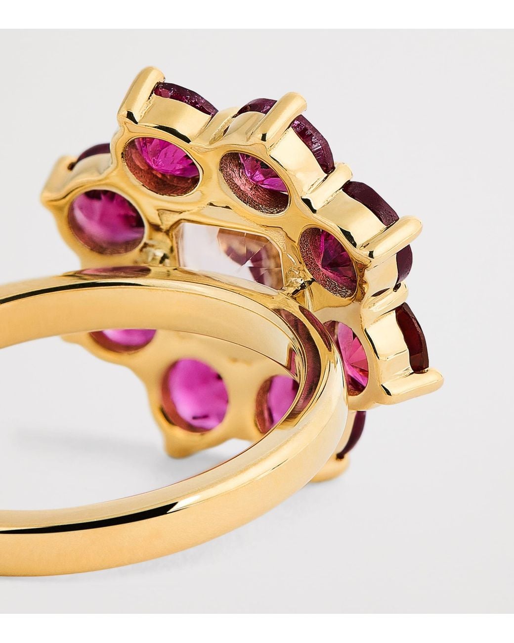 Jennifer Meyer Purple And Rubellite Flower Ring