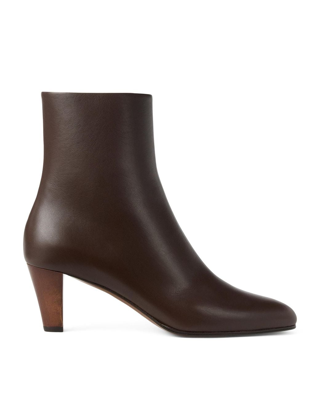 Ralph Lauren Brown Calfskin Bernice Ankle Boots 55
