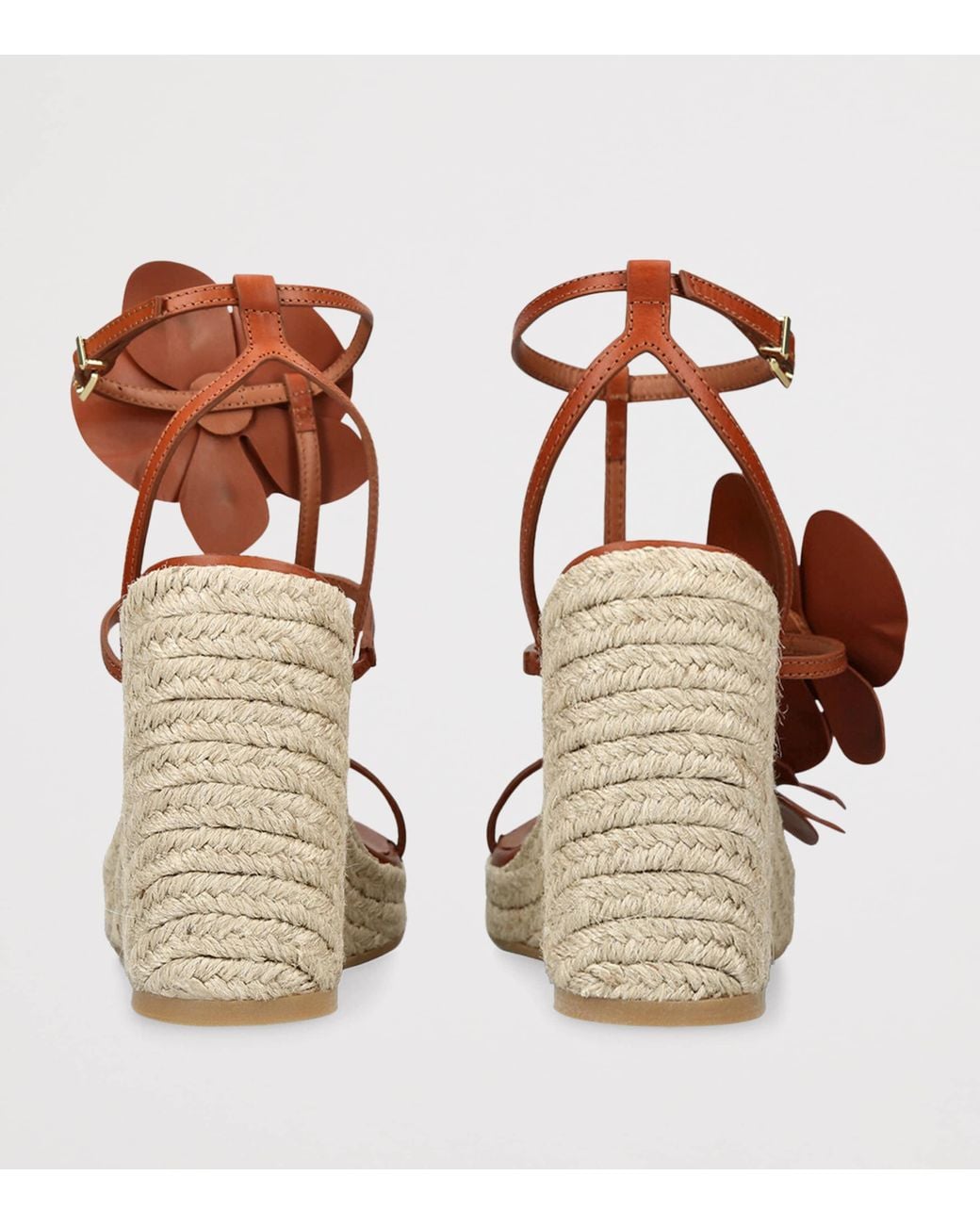 Zimmermann Brown Leather Orchid Wedges 110