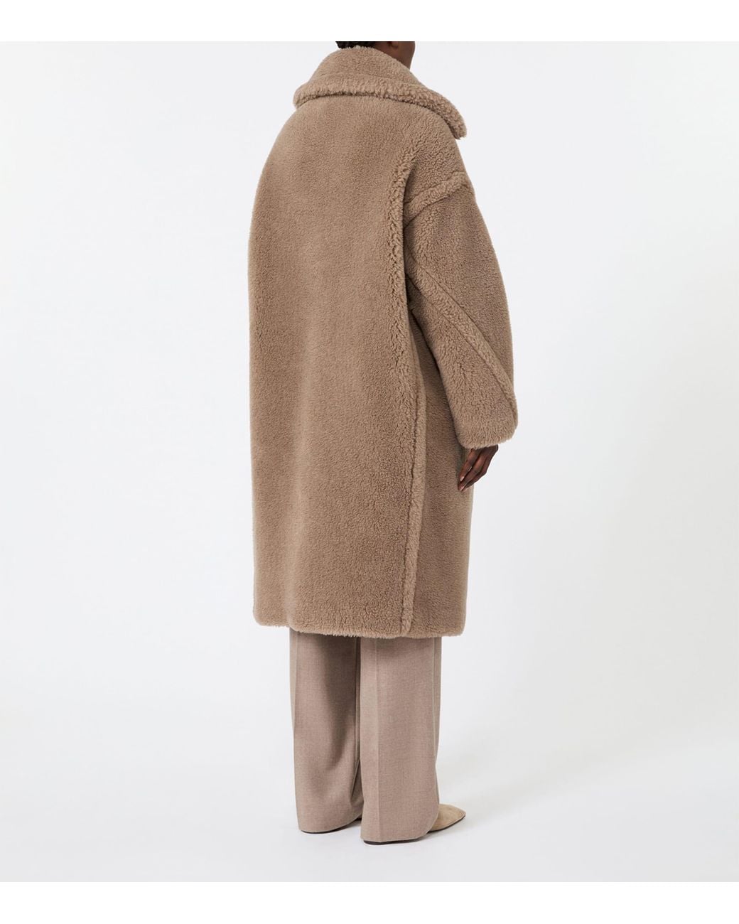 Max Mara Brown Cashmere-Silk Teddy Coat