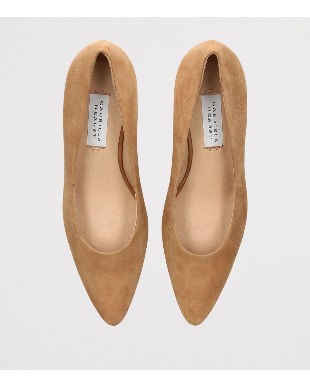 Gabriela Hearst Natural Suede Peggy Heeled Pumps 50