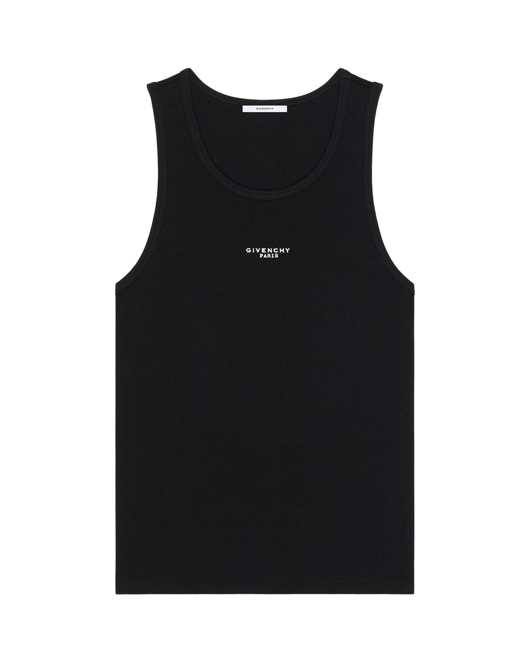 Givenchy Black Stretch-Cotton Logo Tank Top for men