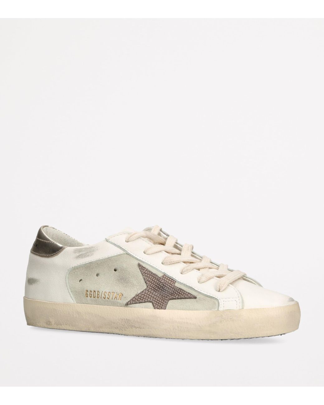 Golden Goose Deluxe Brand Natural Suede Super Star Low-Top Sneakers