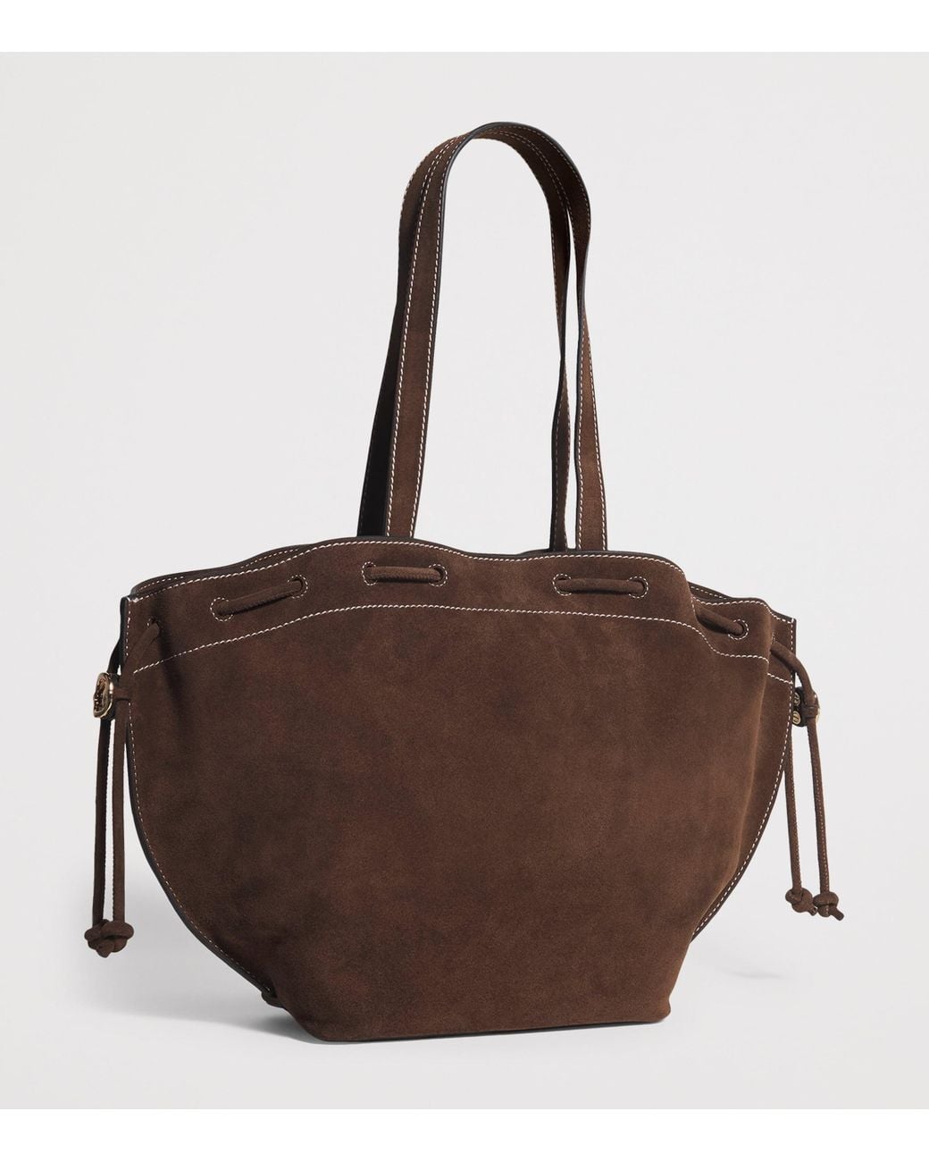 Claudie Pierlot Brown Suede Alban Tote Bag