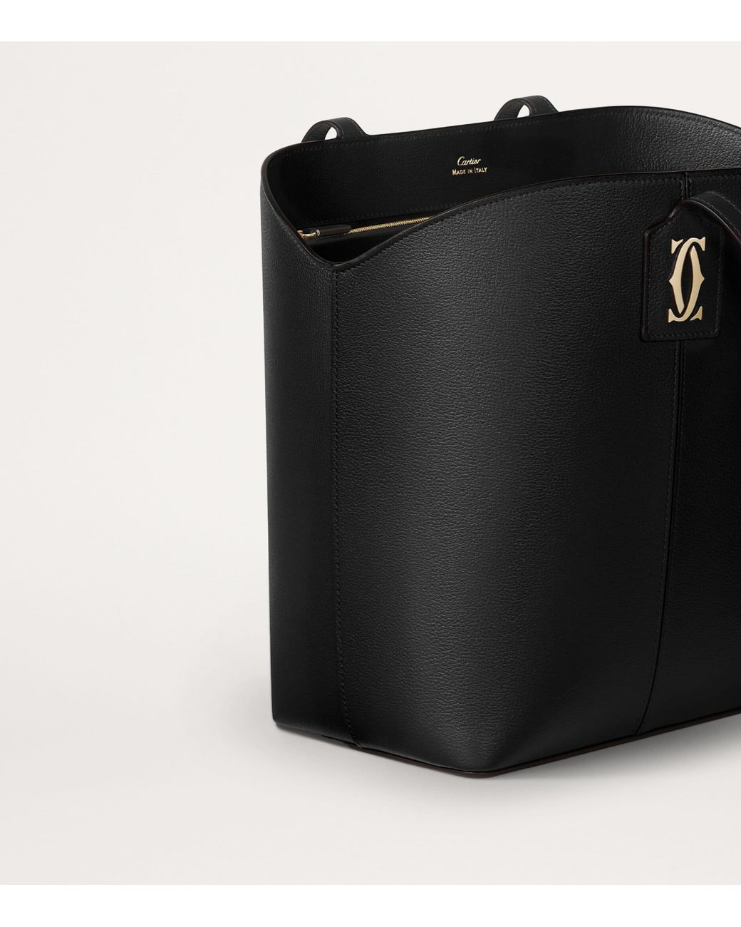 Cartier Black Calfskin C De Tote Bag