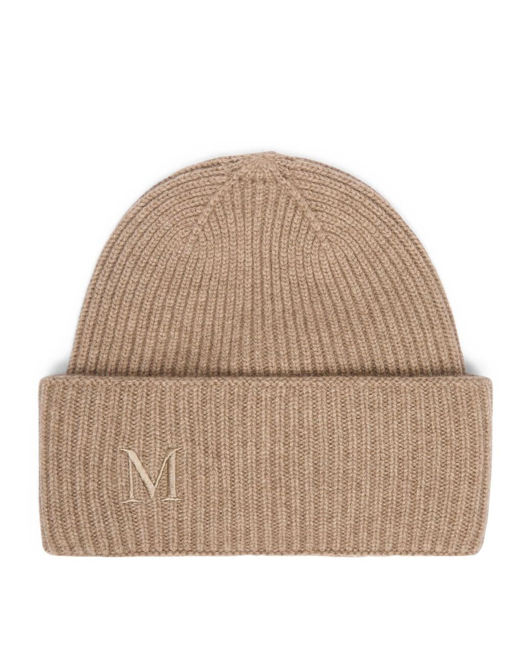 Max Mara Natural Cashmere Monogram Beanie