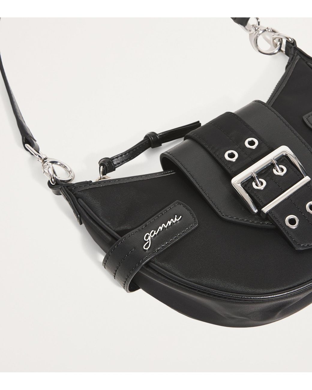 Ganni Black Small Bucky Cross-Body Bag
