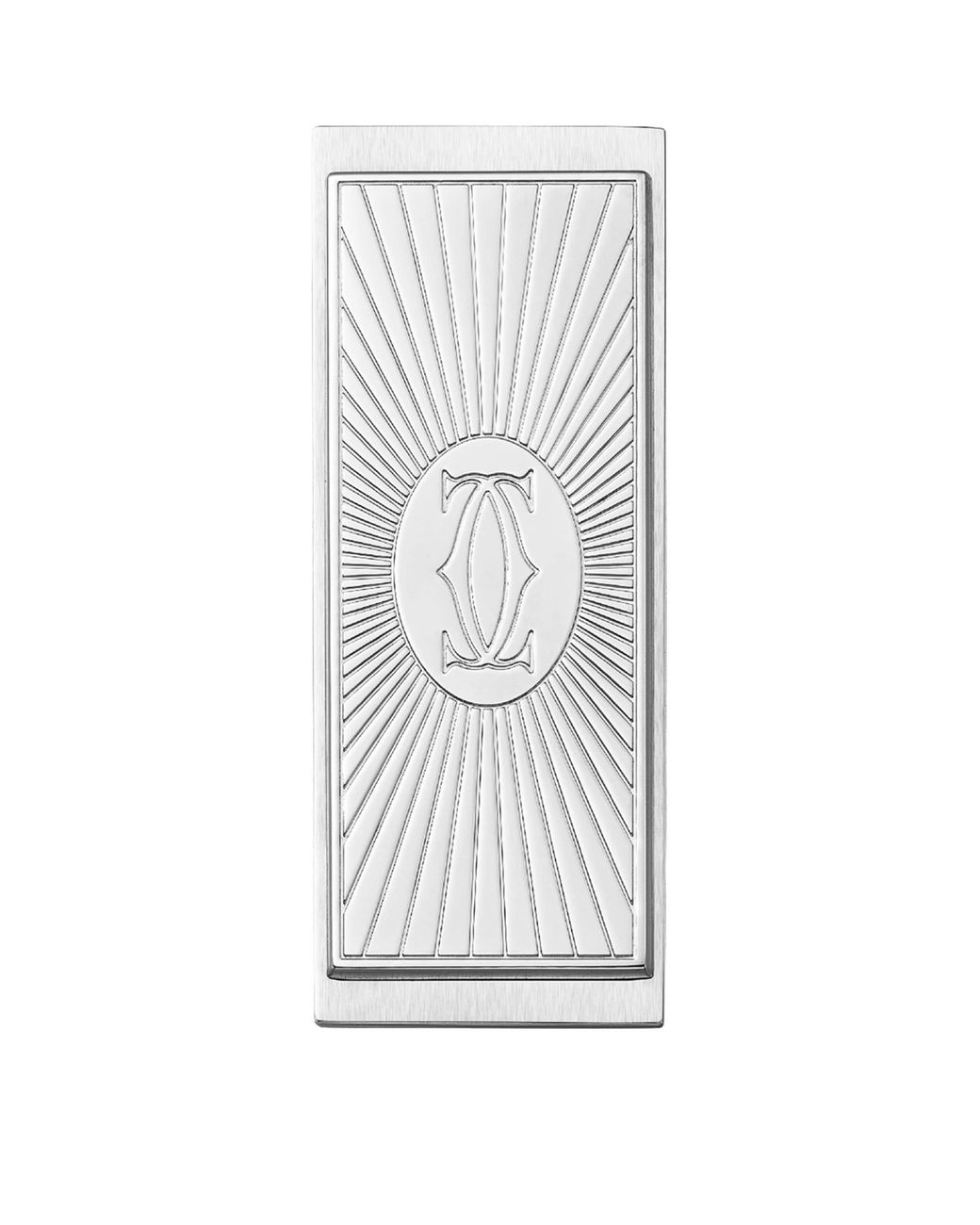 Cartier Gray Sun Monogram Money Clip for men