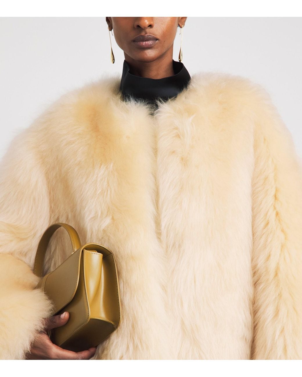 Charoux Natural Shearling Calin Coat