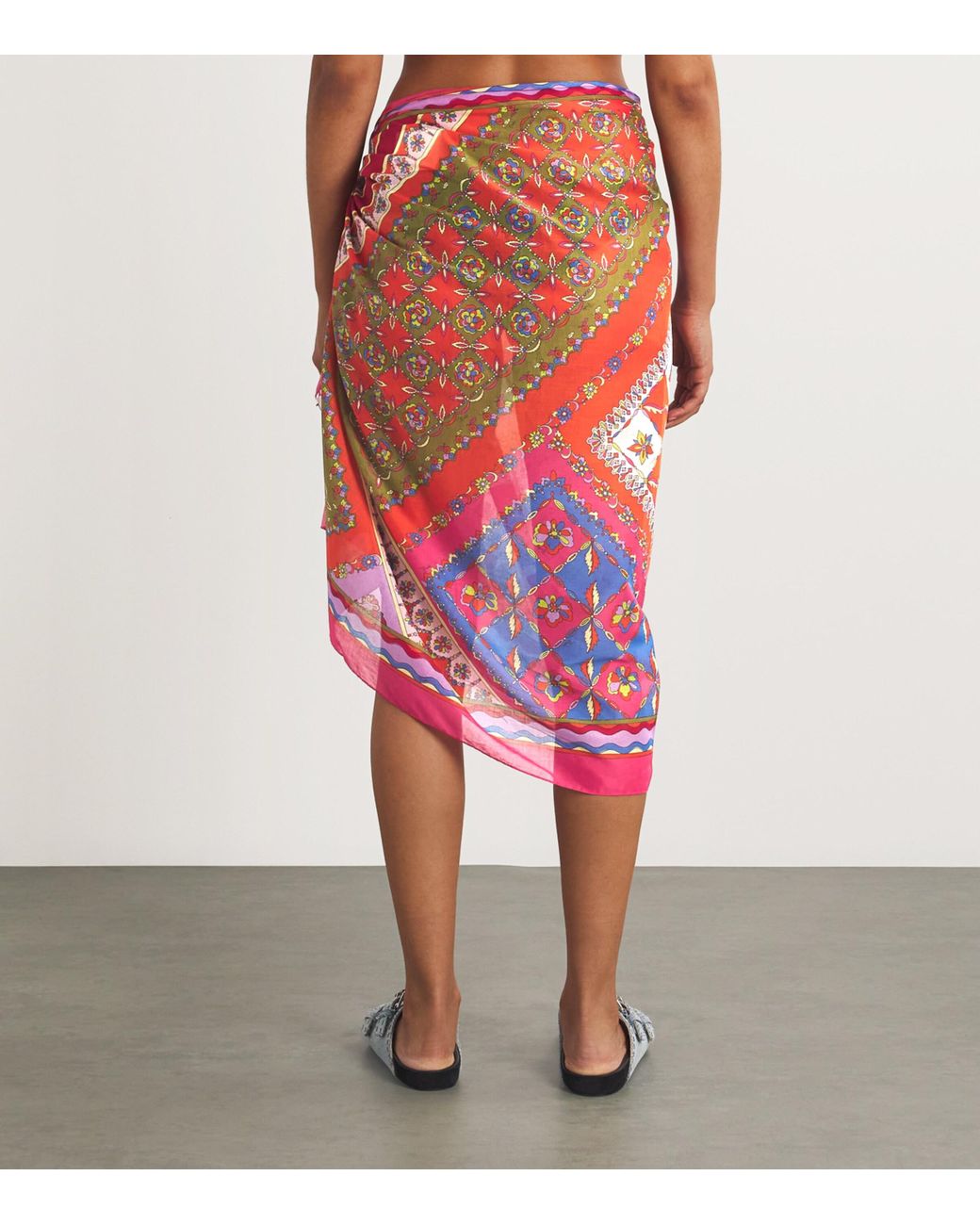 PUCCI Festa Print Pareo in Red | Lyst