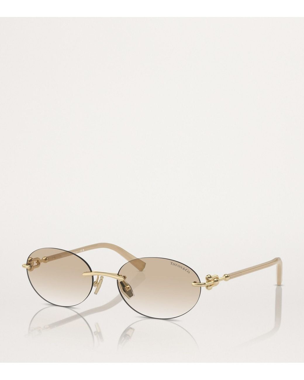 Tiffany & Co Natural Metal Sunglasses