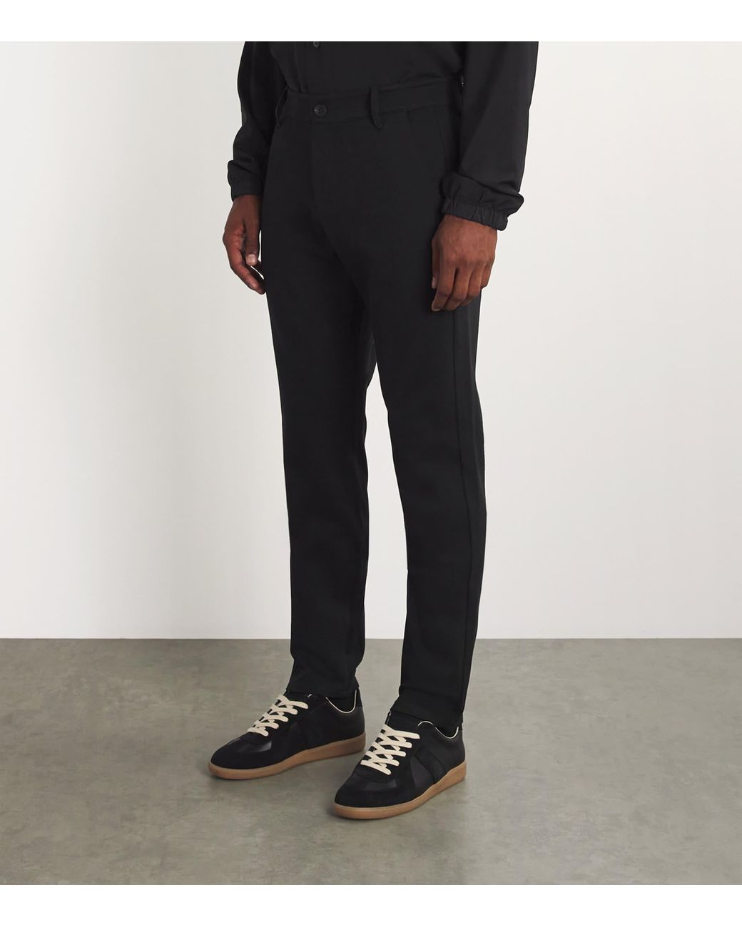 PAIGE Black Slim-fit Stretch Trousers for men