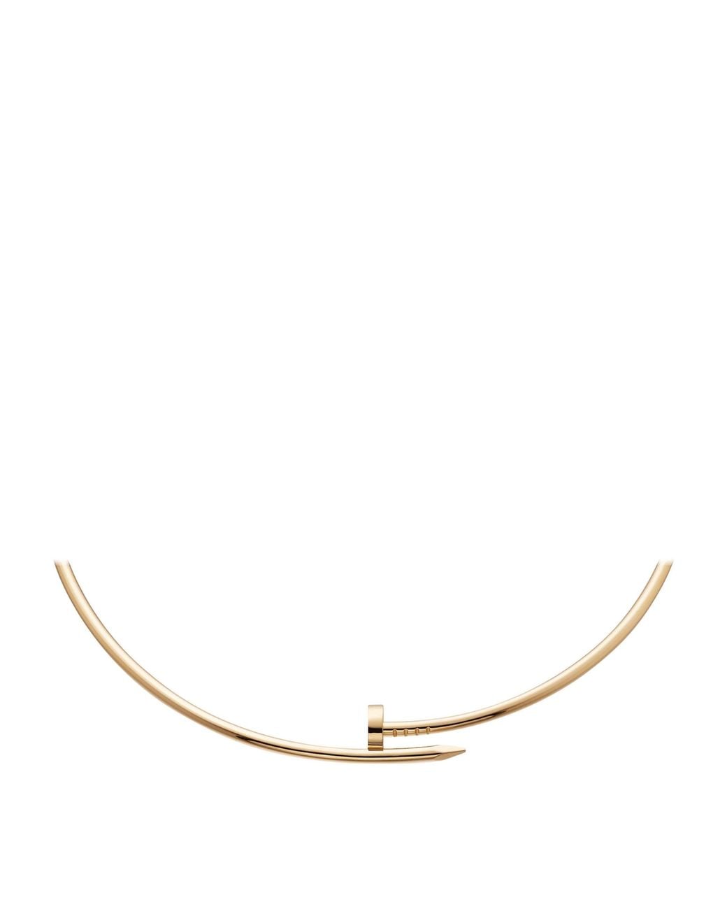 Cartier Natural Yellow Gold And Diamond Juste Un Clou Necklace (33.5cm)