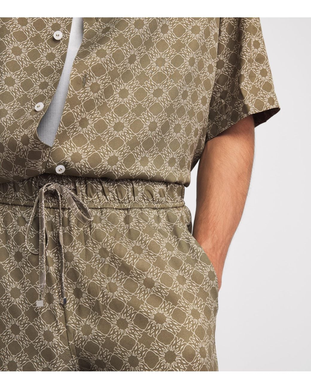 Amiri Natural Ma Quad Short-Sleeve Shirt for men