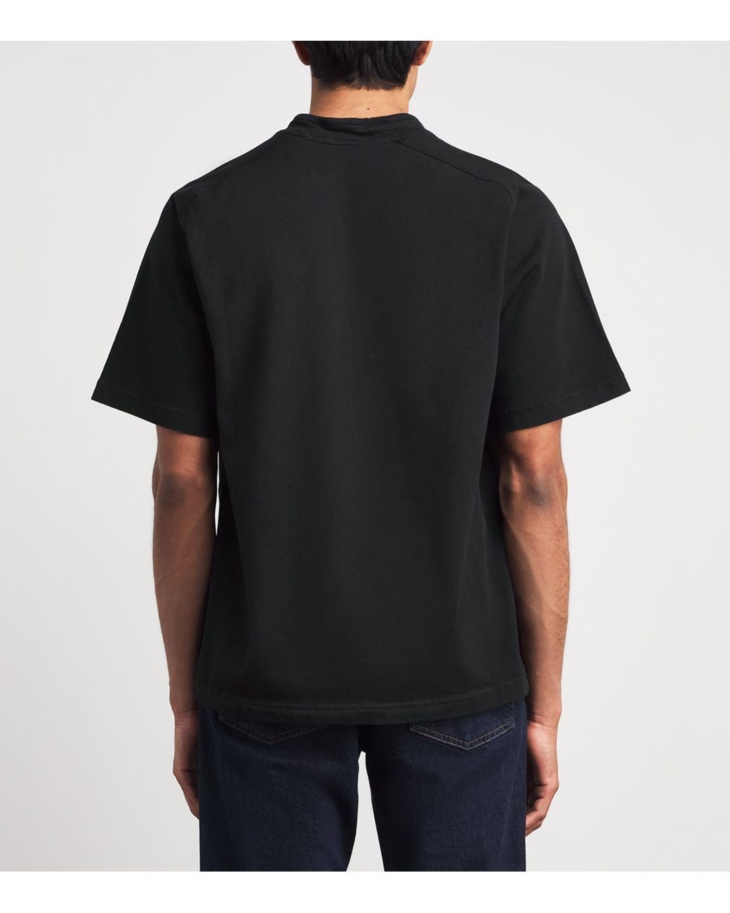 Stone Island Black Organic Cotton Old Effect T-Shirt for men