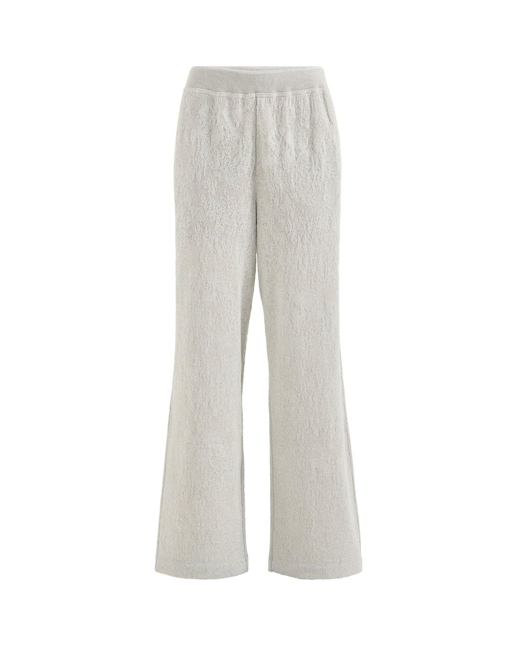 Brunello Cucinelli Gray Sparkling Lace Jersey Track Trousers