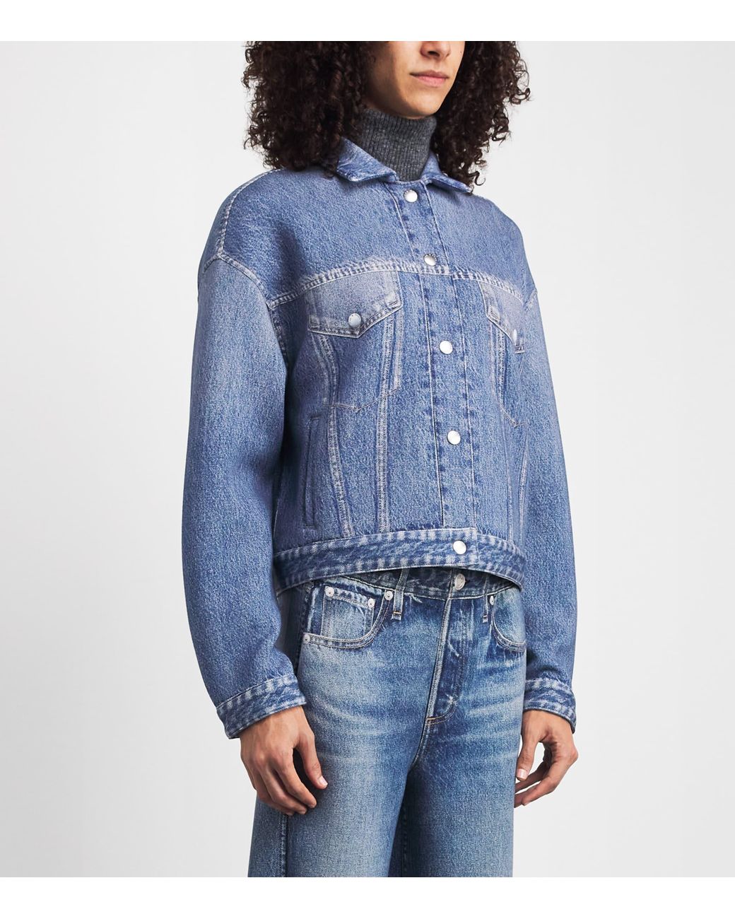 Rag & Bone Blue Miramar Trucker Jacket