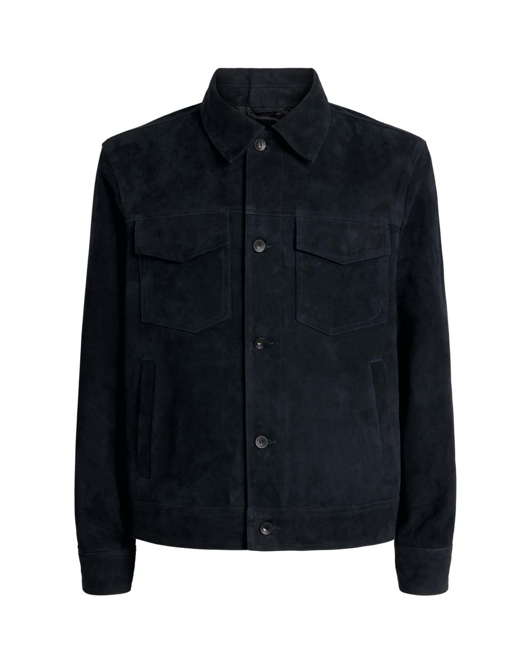 Rag & Bone Black Suede Trucker Jacket for men