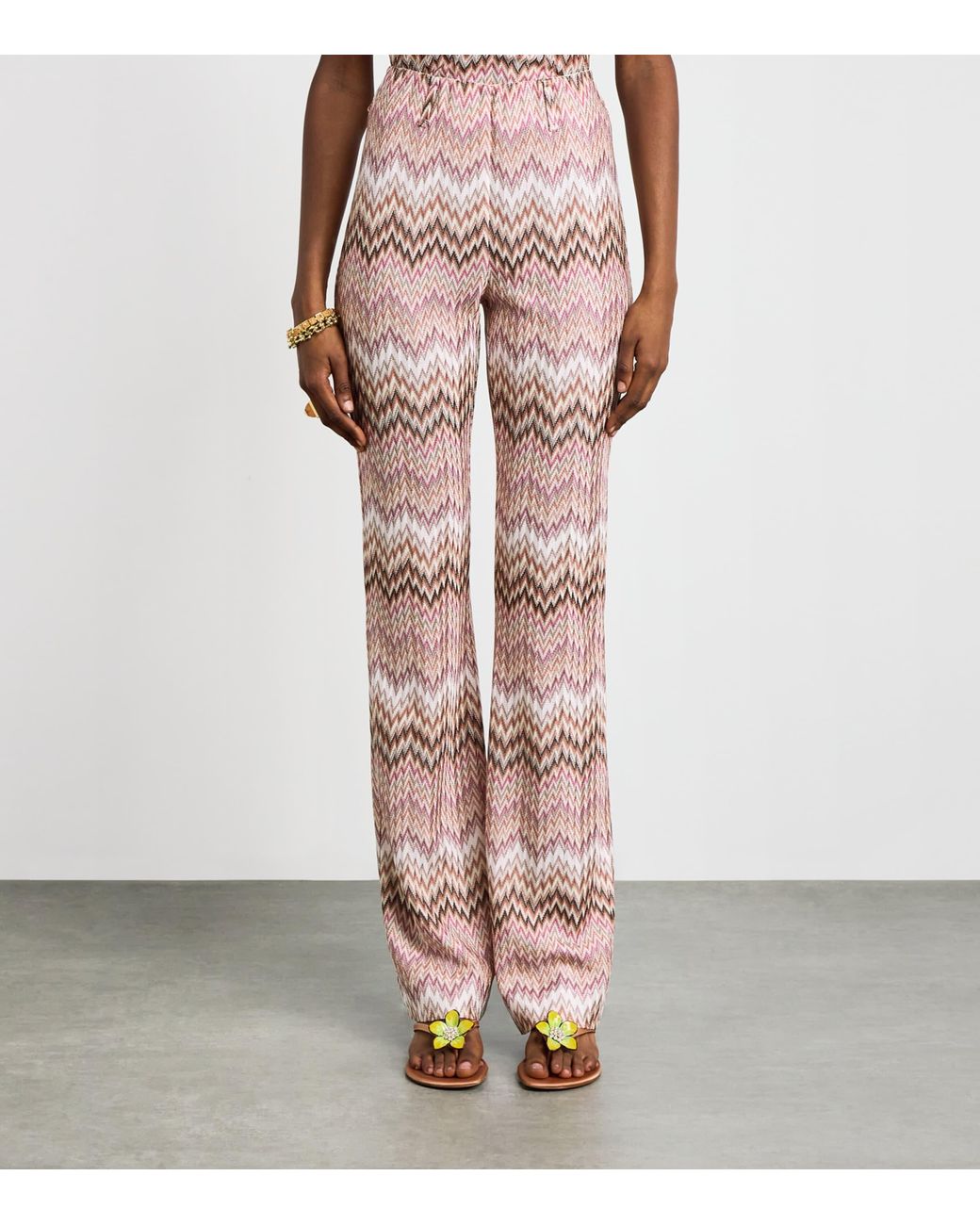 Missoni Pink Zigzag Flared Trousers