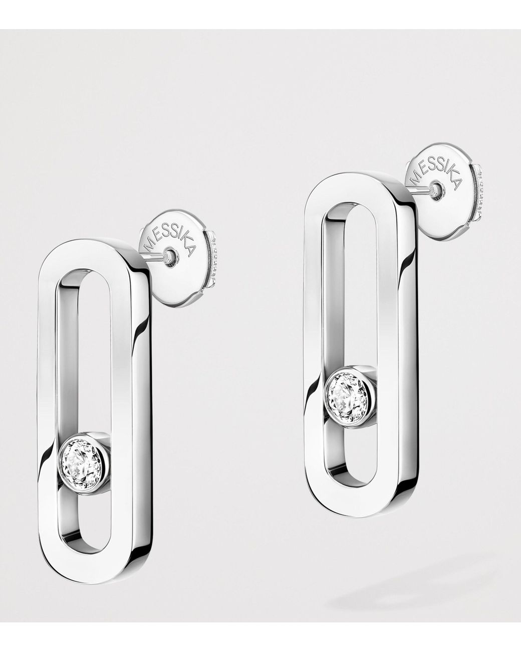 Messika Metallic Move Uno And Diamond Stud Earrings
