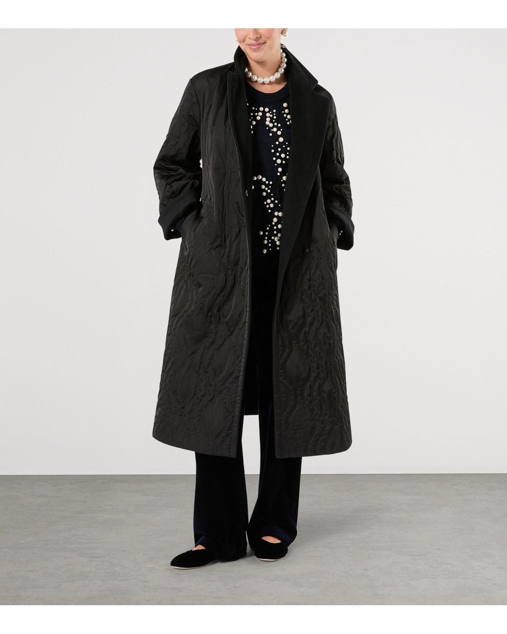 Marina Rinaldi Black Velvet Trousers