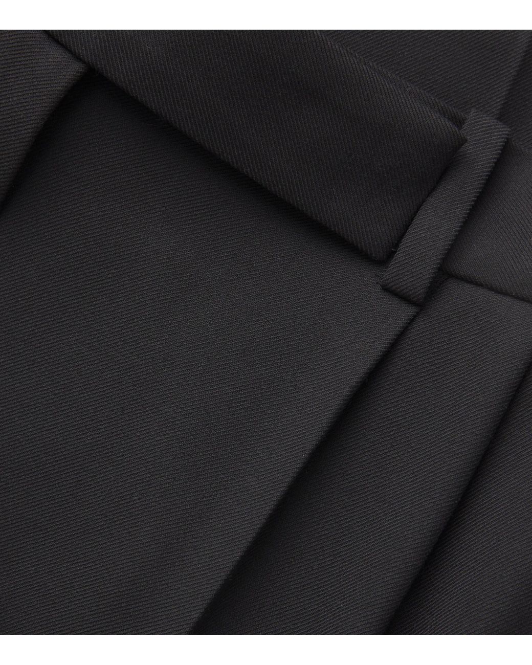 Maje Black Tailored High-Rise Trousers