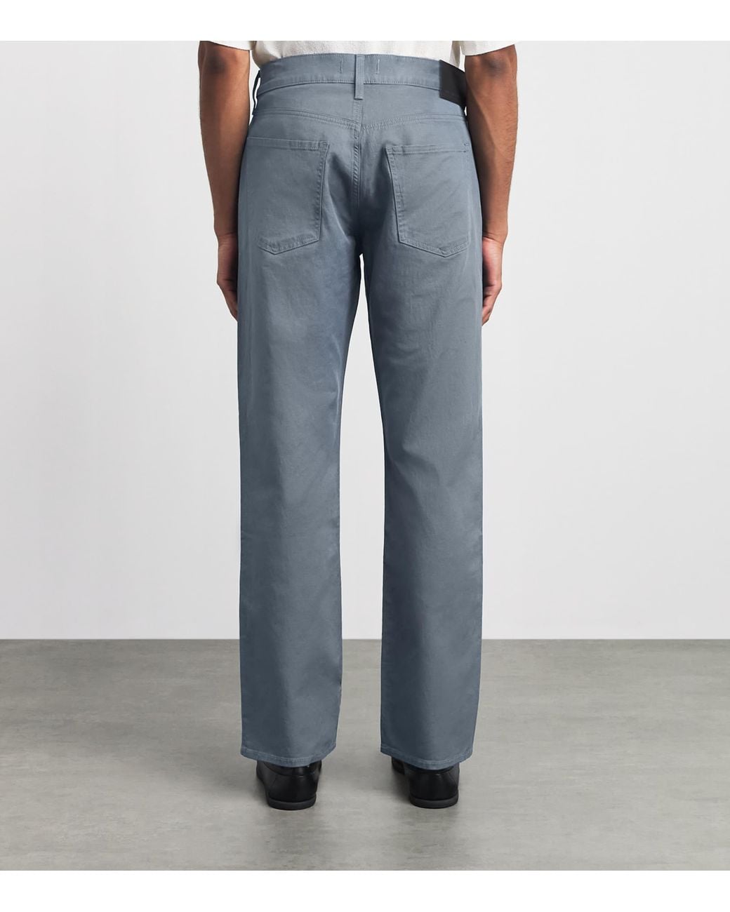 Citizens of Humanity Gray Cotton-Linen Elijah Straight Jeans for men