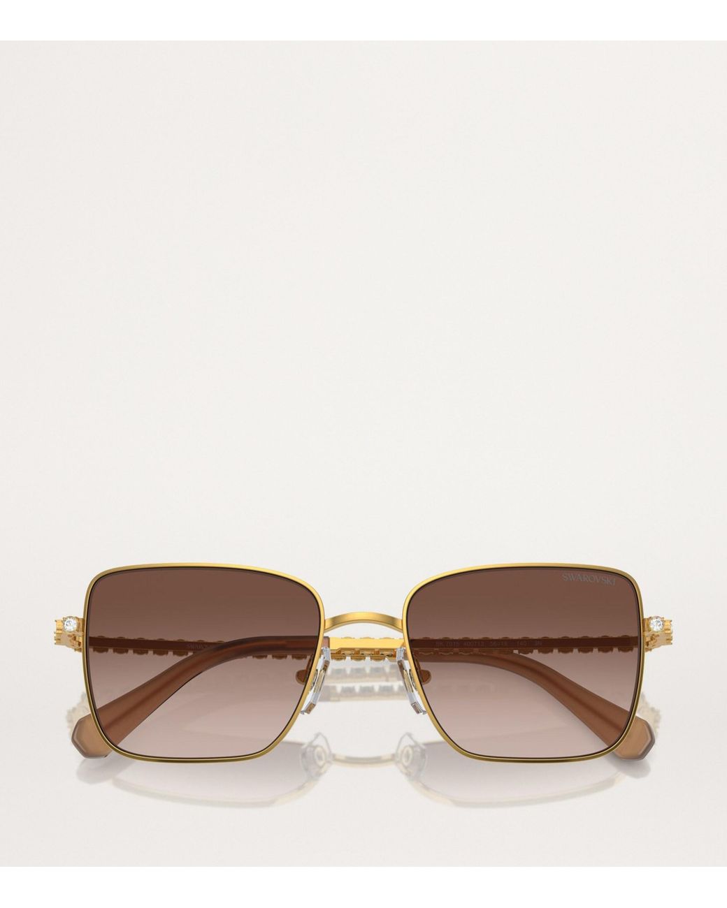 Swarovski Brown Metal Sk7015 Sunglasses