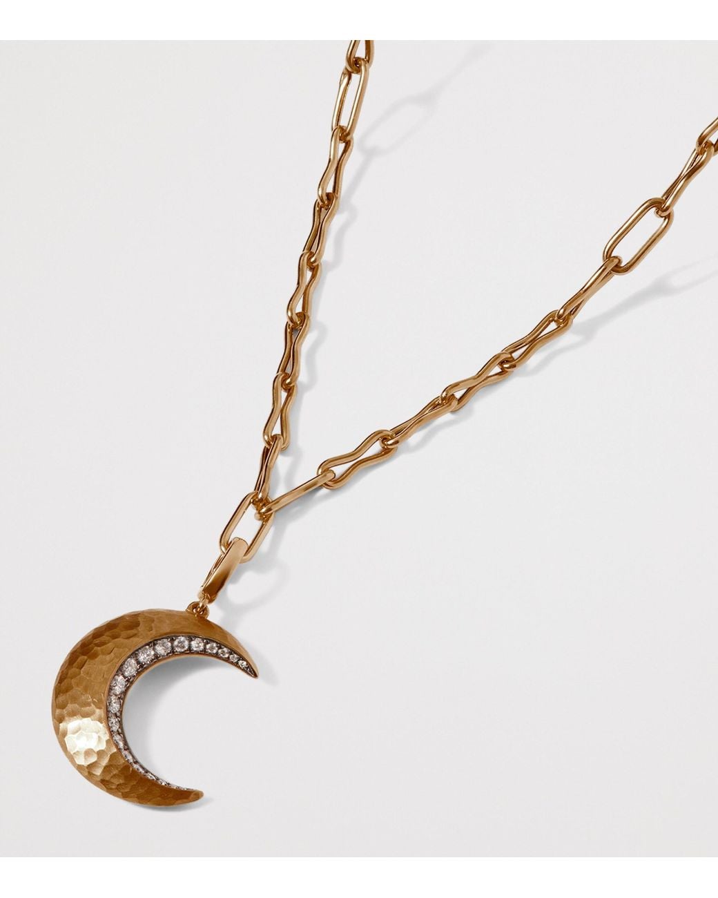 Annoushka Metallic Diamond And Ebony Touch Wood Crescent Moon Charm