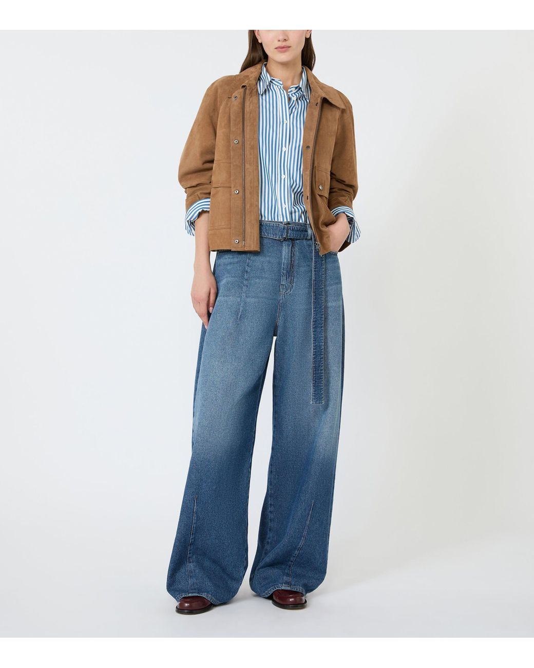 Weekend by Maxmara Brown Suede Jacket