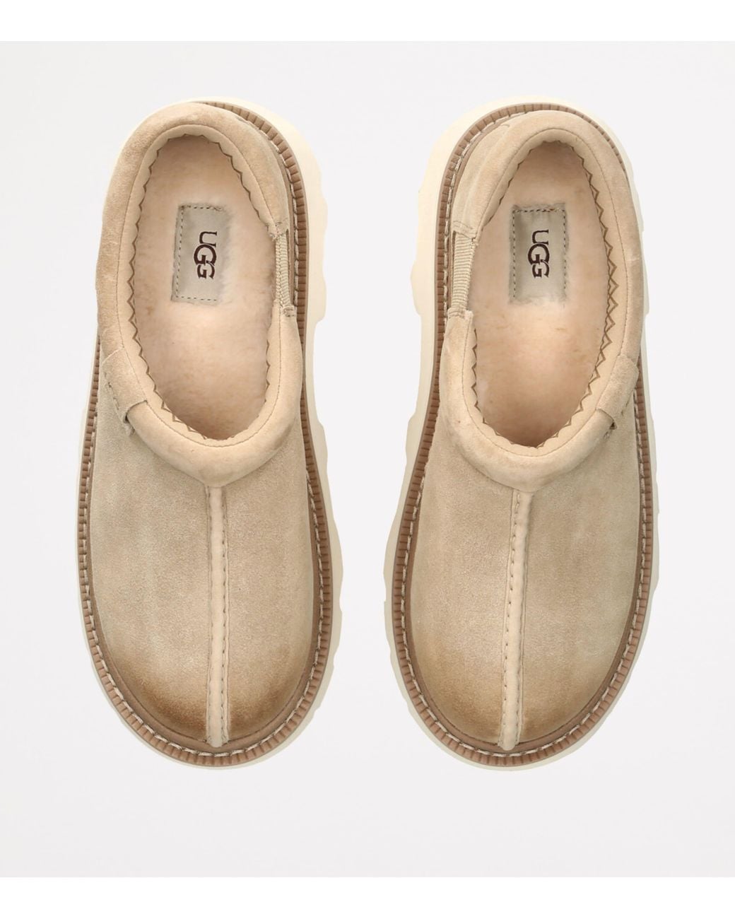 Ugg Natural Suede Tasman Lug Slippers for men