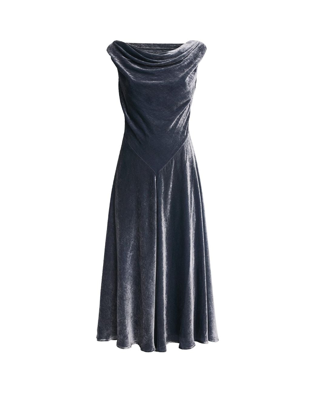 Altuzarra Blue Velvet Drina Midi Dress
