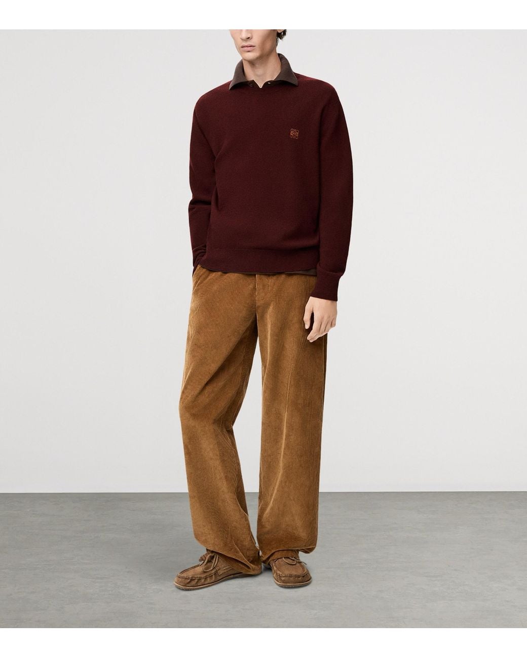 Loewe Purple Wool-Blend Anagram Sweater for men