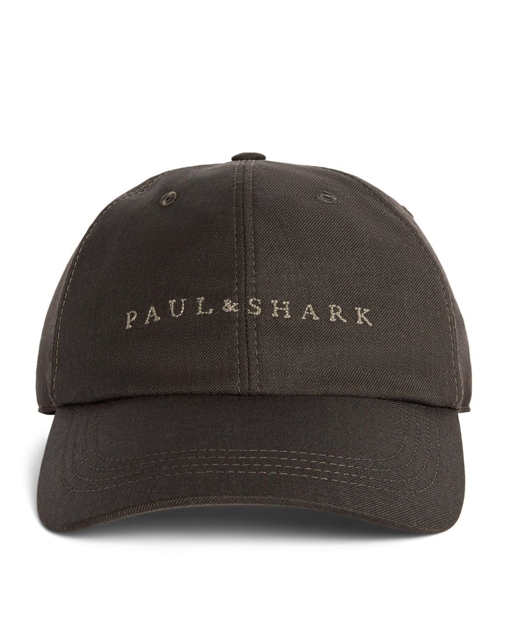 Paul & Shark Black Virgin Wool Logo Baseball Cap for men