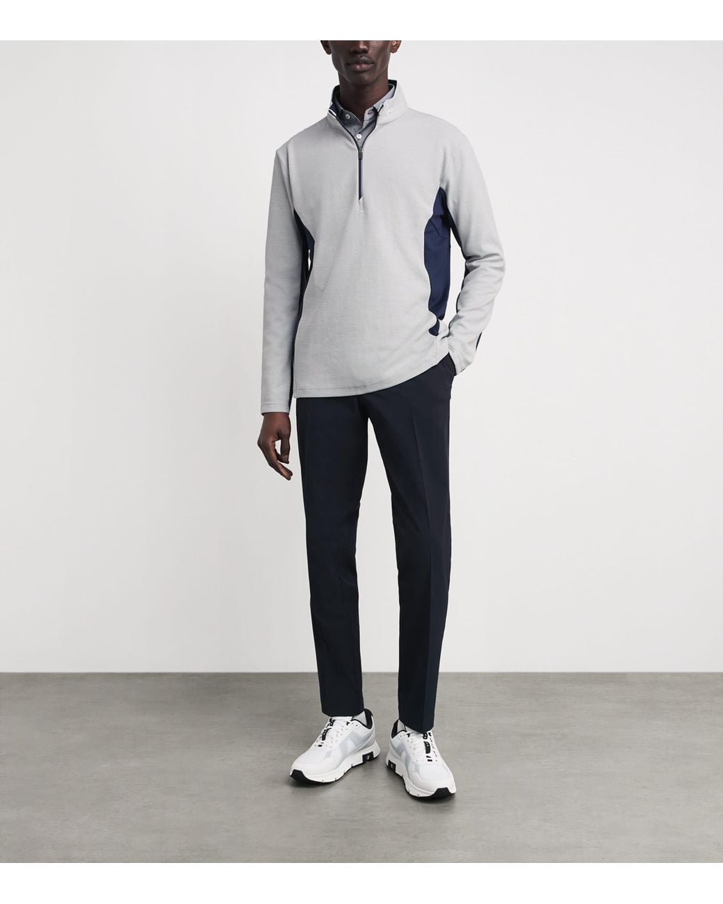 Kjus Gray Roman Midlayer Half-Zip Top for men