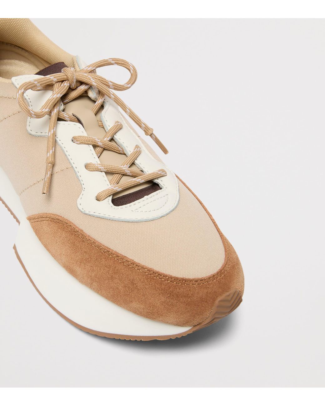 Weekend by Maxmara Brown Double Lace Sneakers
