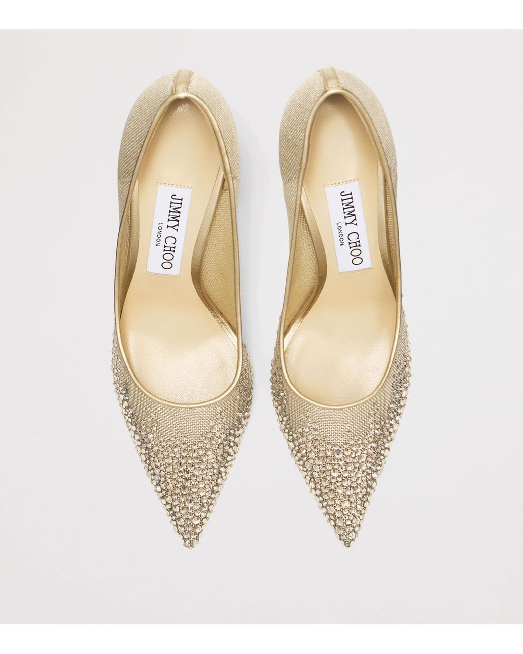 Jimmy Choo Natural Love 85 Embellished Pumps