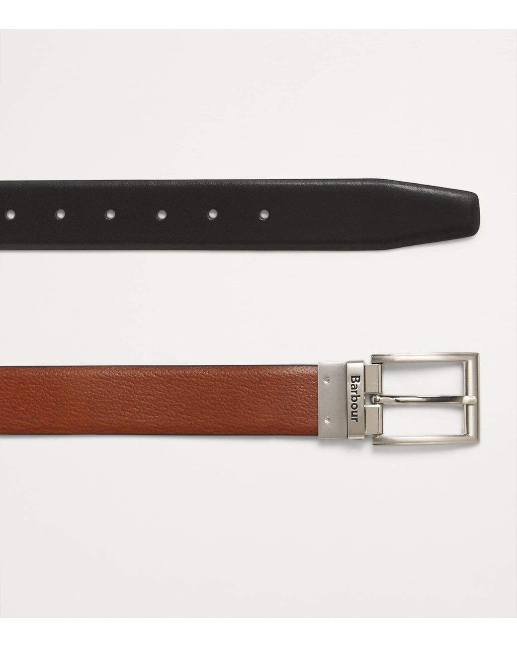 Barbour Brown Leather Reversible Belt for men