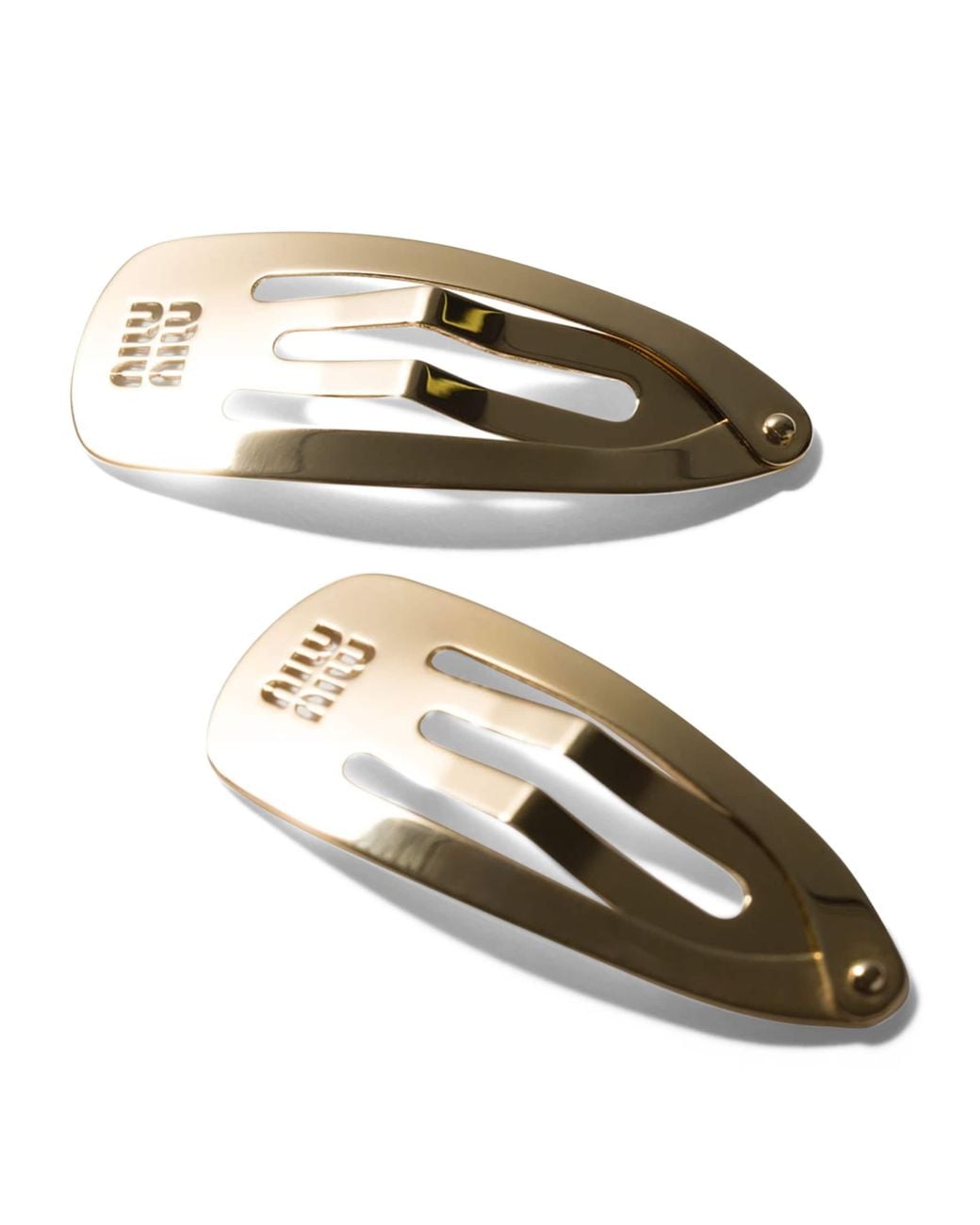 Miu Miu Metallic Metal Hair Clips