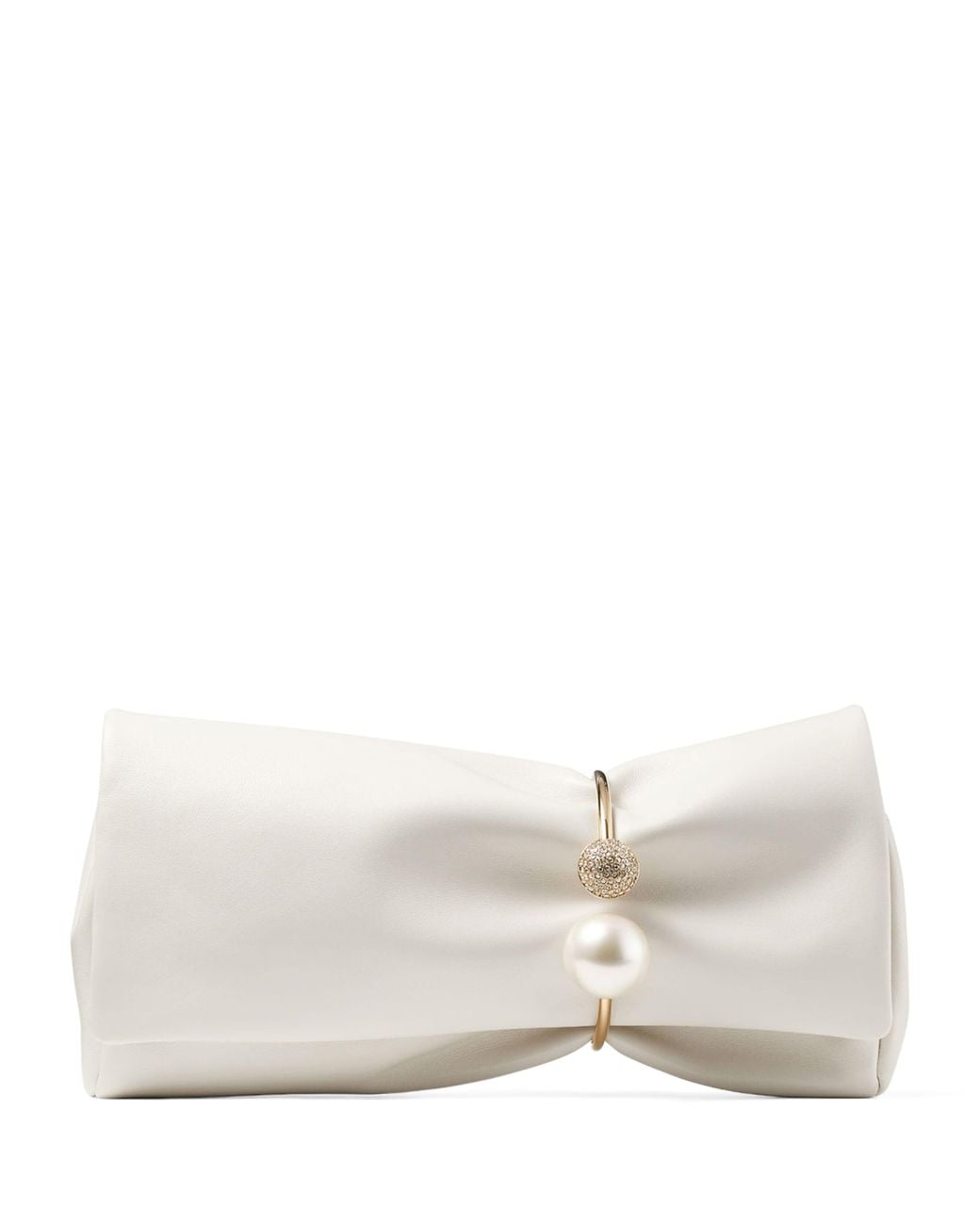 Jimmy Choo Natural Leather Xandra Clutch