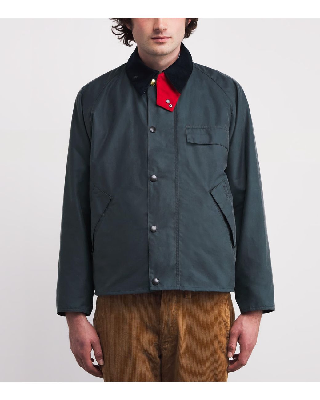 Barbour X Paul Smith Transport Waxed Jacket in Blue for Men | Lyst