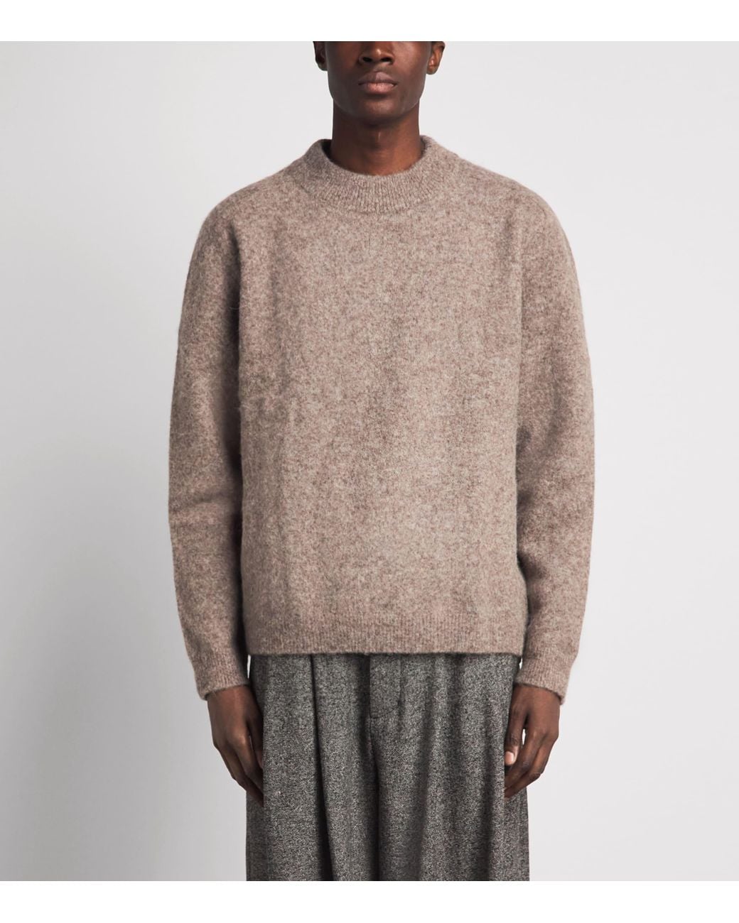 A.P.C. Brown Mélange Relaxed Dylan Sweater for men