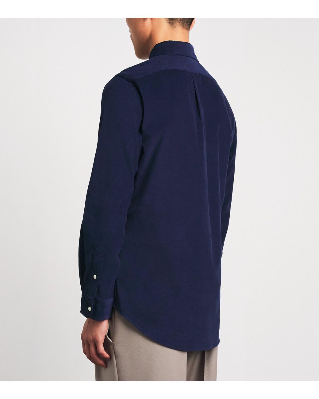 Polo Ralph Lauren Blue Corduroy Custom-Fit Shirt for men