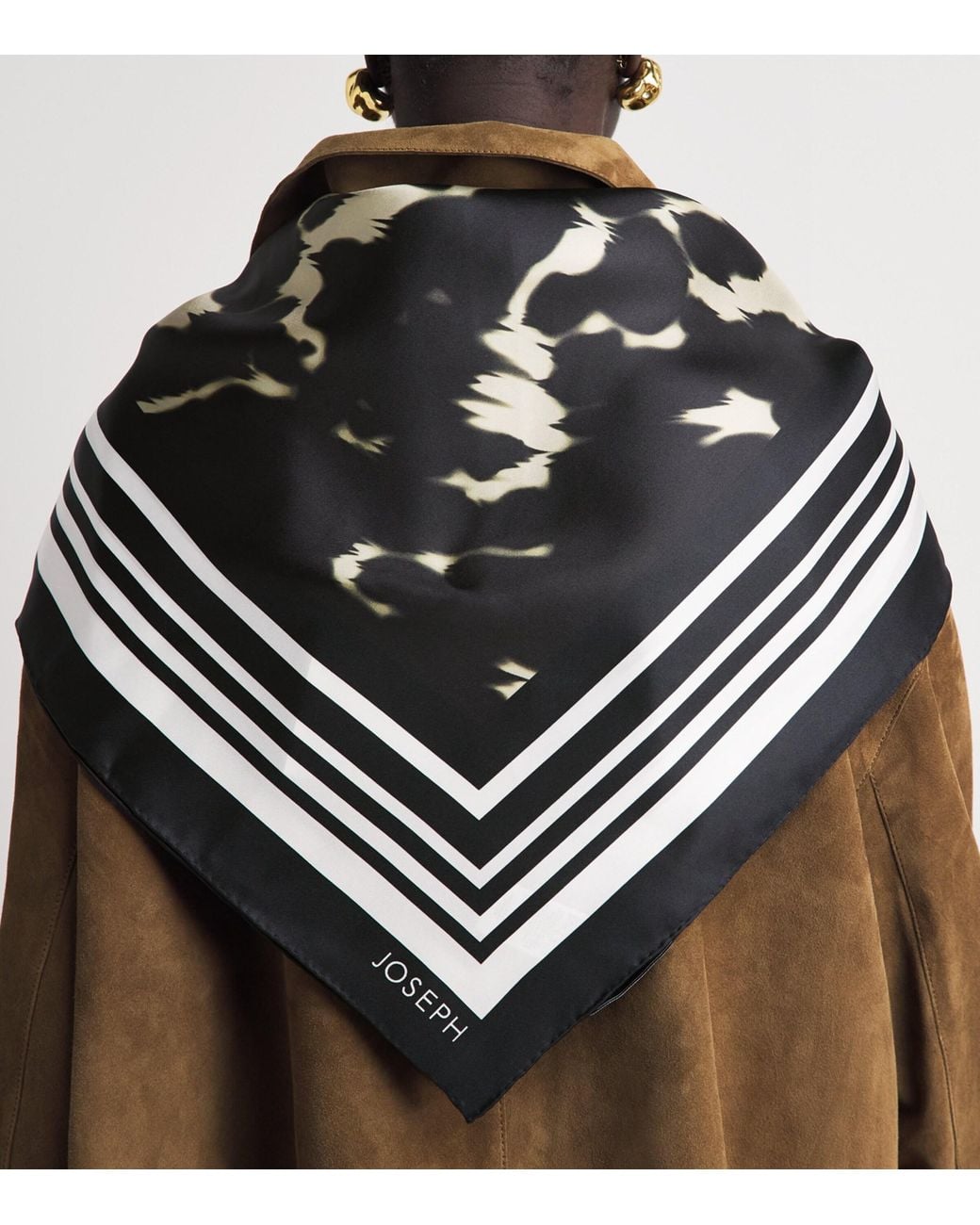 Joseph Black Large Silk Everly Scarf